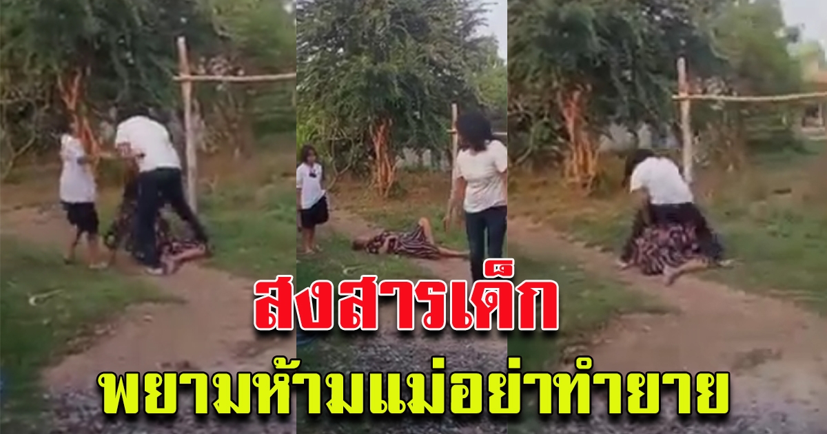 สาวเมาไล่ทุบแม่