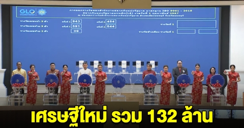 โผล่แล้วเศรษฐีคนใหม่ ถูกรางวัลที่ 1 รวม 22 ใบ 132 ล้าน