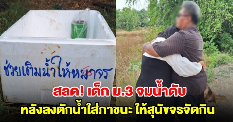 เด็ก ม.3 จมน้ำดับ หลังลงตักน้ำใส่ภาชนะ ให้สุนัขจรจัดกิน
