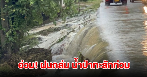 หนองคายอ่วม! ฝนถล่มหนัก น้ำป่าไหลทะลักท่วม