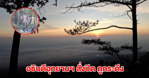 อธิบดีอุทยานฯ สั่งปิด ภูกระดึง แจ้งให้นักท่องเที่ยวทยอยออกจากพื้นที่