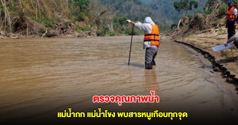 คพ.ตรวจวัดตะกอนดิน แม่น้ำกก แม่น้ำโขง พบสารหนูเกือบทุกจุด ไม่ปลอดภัยต่อสัตว์หน้าดิน