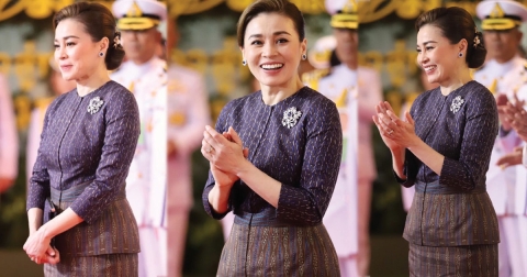 ทรงพระสิริโฉมงามยิ่ง พระราชินีฉลองพระองค์ไทยสากล