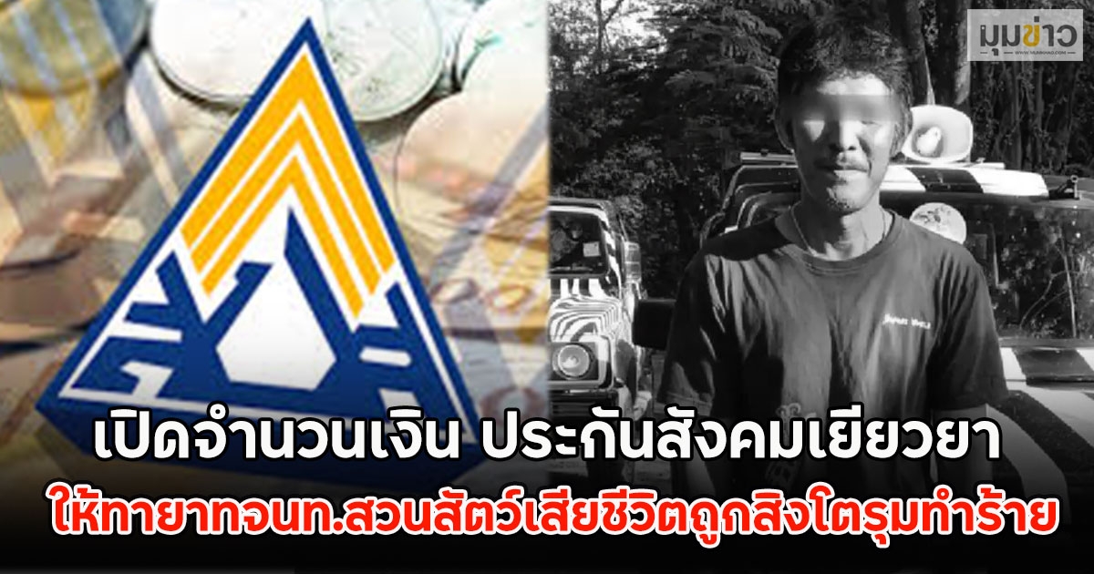 เปิดจำนวนเงิน ประกันสังคมเยียวยา ให้ทายาทจนท.สวนสัตว์เสียชีวิตถูกสิงโตรุมทำร้าย