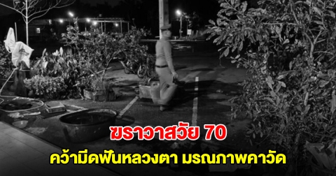 สลด! ฆราวาสวัย 70 คว้ามีดฟันหลวงตา มรณภาพคาวัด