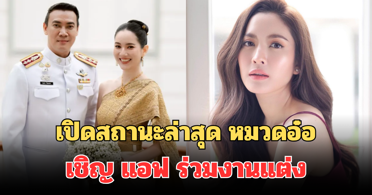 ผิดคาด! เปิดสถานะล่าสุด หมวดอ๋อ เชิญ แอฟ ร่วมงานแต่ง ในบทบาทไม่ธรรมดา