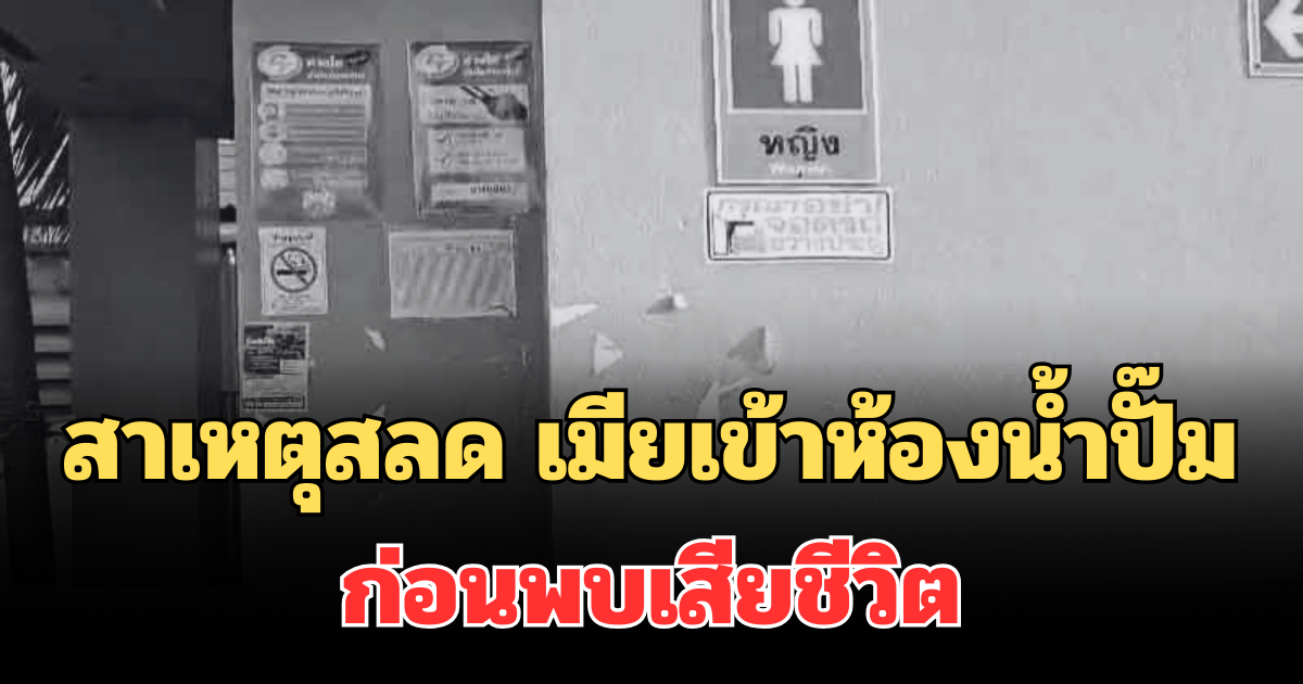 เศร้า! เผยสาเหตุการเสียชีวิต หลังเมียขอแวะเข้าห้องน้ำปั๊ม