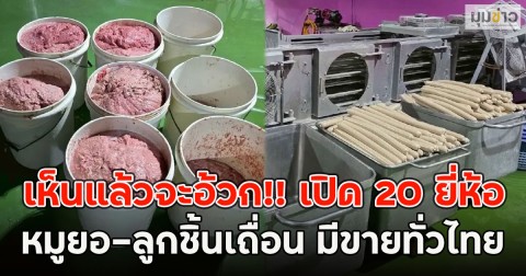 เห็นแล้วจะอ้วก!! เปิด 20 ยี่ห้อ หมูยอ-ลูกชิ้นเถื่อน มีขายทั่วไทย