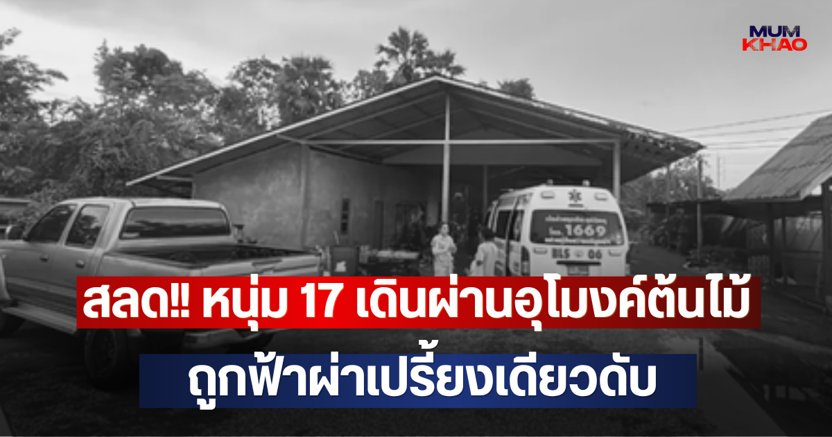 สลด!! หนุ่ม 17 เดินผ่านอุโมงค์ต้นไม้ ถูกฟ้าผ่าเปรี้ยงเดียวดับ